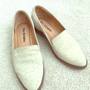 The Kooples Paris Beige Suede Loafers / Moccasins